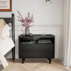 Table de chevet 2 tiroirs avec prises et USB intégrés