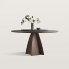 Table à manger ronde 150 cm avec plateau tournant