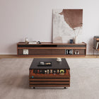 Table basse relevable avec rangement et éclairage LED