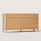Commode 6 tiroirs en noyer 163 cm