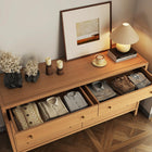 Commode 6 tiroirs en noyer 163 cm