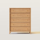 Commode 5 tiroirs en bouleau 107 cm