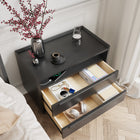Table de chevet 2 tiroirs avec prises et USB intégrés
