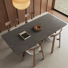 Table à manger rectangulaire, plateau grès cérame