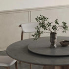 Table à manger ronde 150 cm avec plateau tournant