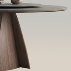 Table à manger ronde 150 cm avec plateau tournant