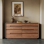 Buffet bas avec rangement fermé et plateau renforcé