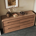 Buffet bas avec rangement fermé et plateau renforcé