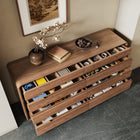 Buffet bas avec rangement fermé et plateau renforcé