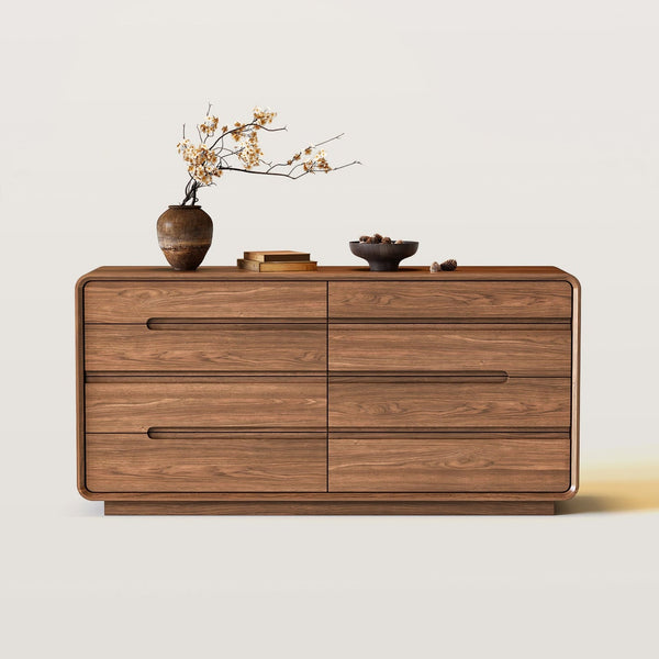 Buffet bas avec rangement fermé et plateau renforcé