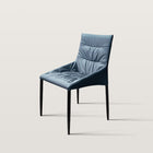 Chaise de salle à manger en cuir PU, mousse haute densité
