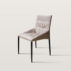 Chaise de salle à manger en cuir PU, mousse haute densité